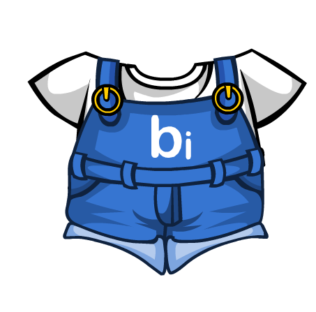 奥比岛活泼牛仔背带裤