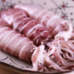 东山岛海鲜鱿鱼 新鲜带籽小管鱿鱼 新鲜活冻 400克 /盒