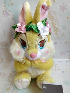 【现货】日本disney迪士尼 复活节miss bunny邦尼兔花环毛绒公仔