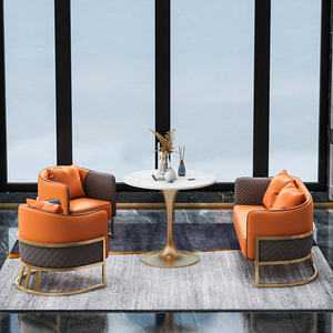 酒店大堂高档真皮沙发