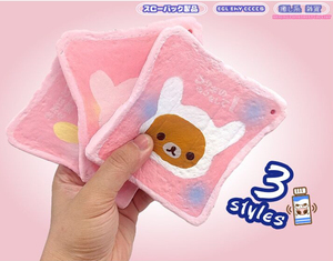 日本采购Rilakkuma 轻松熊牛乳吐司面包捏捏乐慢回弹减压玩具挂饰