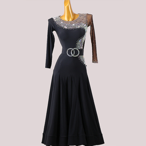 00婀娜舞女淘宝婀娜舞女摩登舞连衣裙比赛国标表演服装交谊舞华尔兹