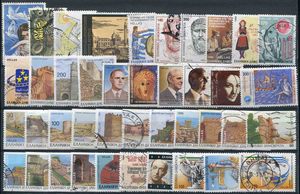 1290：希腊名人明星面具等信销票约41枚部分成套外国邮票DANO