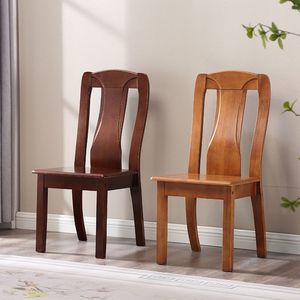 全实木餐椅简约现代中式餐椅凳子家用椅子靠背椅纯木质加厚餐桌椅