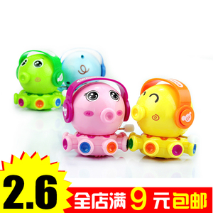 发条玩具八爪鱼旋转卡通嘟嘟小章鱼可爱宝宝上链趣味儿童玩具