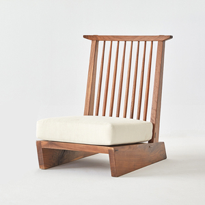 「立方木作」日式中岛乔治实木榻榻米靠背椅躺椅