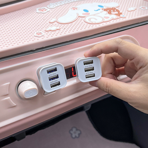 汽车车载充电器扩展器一分三USB数据线拖多接口多孔转接头多功能