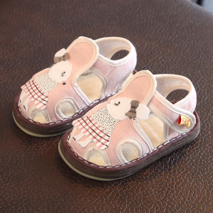 2024新款宝宝凉鞋女1一3岁小女孩公主鞋夏季婴幼儿小布鞋儿童男2