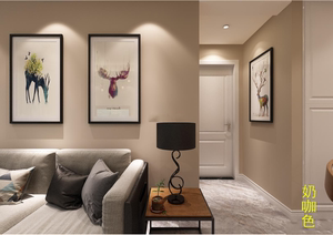 奶咖色内墙环保竹炭净味家装水性乳胶漆彩色浅咖啡色奶茶色涂料