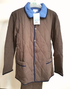 棉花堡家居服男款夹棉睡衣套装纯色冬季加厚纯棉保暖柔软舒适