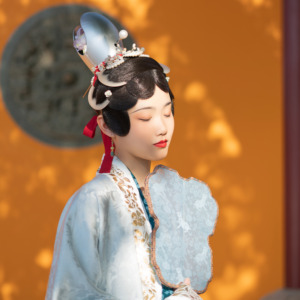 【团购】仿宋·金属山口冠 银色金色 汉服配饰 宋女冠 汉服 发冠