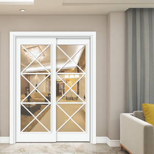 工厂特价直销吊樘双滑门对开玻璃门阳台厨房双推拉门实木门烤漆门