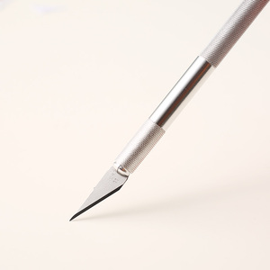 简约笔式雕刻刀美工刀创意手帐贴纸裁纸刀学生专用金属手账笔刀拆快递