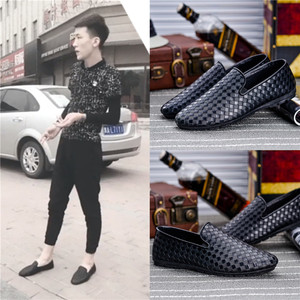 快手红人mc天佑赵逸轩同款男鞋秋季新款休闲鞋精神社会小伙豆豆鞋