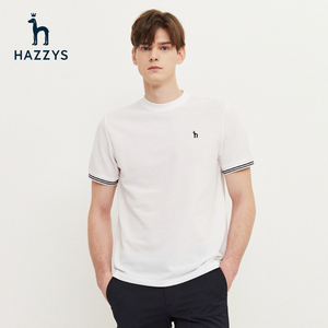 hazzys哈吉斯男装春夏季款小狗标休闲圆领短袖t恤lf官方韩国代购