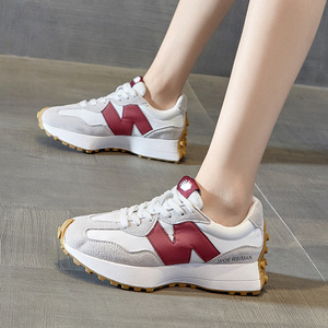 小蛮腰老爹鞋女2021春夏季新款温州女鞋真皮休闲运动鞋厚底阿甘鞋