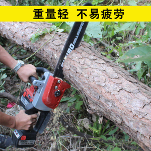 电锯充电式伐木锯电动锯子家用迷你小型大功率木工便携式锂电链锯