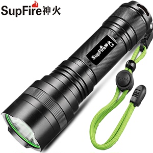 SupFire神火L6强光手电筒白激光LED超亮聚光灯26650户外家用T6-L2