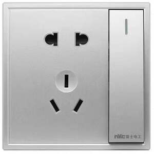 雷士开关l3雷士电工l3银色暗装墙壁开关插座面板l3