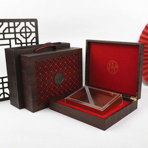 古风珍御品通用雕刻包装盒西洋参花旗参干贝石斛鲍鱼礼盒空盒子空