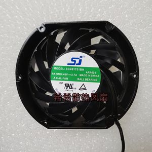 SJ直流风机 SC481751BH 48V 2.7A 17CM 暴力大风量变频器散热风扇