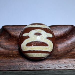 红肉财神达洛天珠然玛瑙圆珠项链挂吊坠隔珠多宝手串配饰20mm