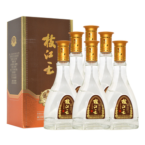 枝江王酒42度枝江淡雅白酒浓香型整箱6瓶礼盒装纯粮婚宴礼品酒