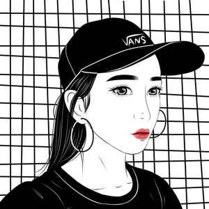 动漫卡通头像漫画设计真人照片转手绘定制个性黑白卡通头像设计