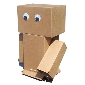 纸盒机器人纸箱人手工幼儿园