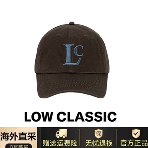 韩国代购正品 LOW CLASSIC棒球帽子情侣百搭男女同款防晒LC鸭舌帽