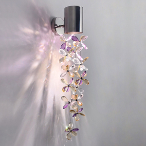 轻奢K9水晶LED壁灯客厅卧室美容院高档个性创意浪漫卧室床头灯具