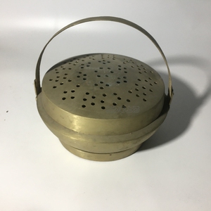 老式铜脚炉二手老物件铜器旧脚炉古玩收藏708090复古旧物件装饰品