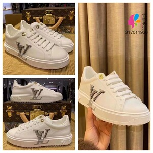 lv/路易威登女鞋时尚休闲鞋运动鞋厚底锯齿白鞋亮片饰件1a9q2g