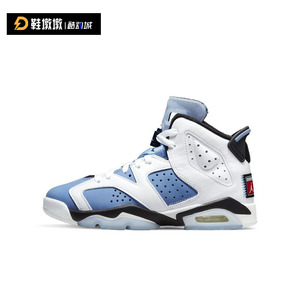 Air Jordan 6 AJ6 耐克女大学蓝北卡蓝高帮休闲篮球鞋CT8529-410