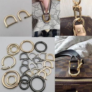 lvspeed25 30改造化妆包diy金属d形环扣配件圆环螺丝可拆卸包包扣