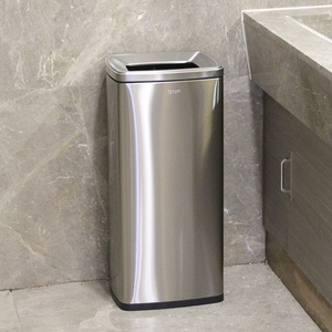 gnf垃圾桶商用大容量不锈钢无盖餐饮饭店30升50l洗手间擦手纸高桶