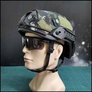 战术训练头盔虎斑帽套户外成人骑行头盔儿童CS游戏防护防摔盔