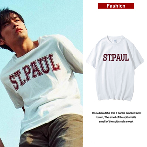 头文字d周杰伦同款t恤藤原拓海 stpaul赛车短袖男女纯棉潮流衣服