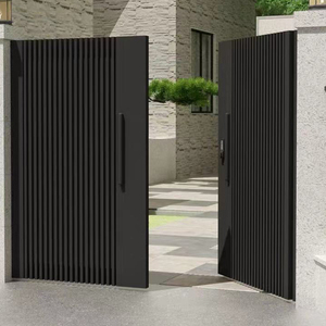 铁艺庭院门别墅大门不锈钢花园大门户外单双开门自建房乡村大门