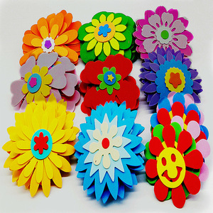 幼儿园环创墙面装饰教室布置班级泡沫纸卡通立体树叶花朵贴画墙贴