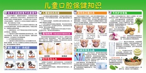 763海报印制展板写真贴纸素材1702牙科医院儿童口腔保健知识宣传