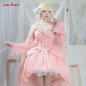 预售Uwowo悠窝窝人形电脑天使心小叽粉色公主裙 cosplay服装女