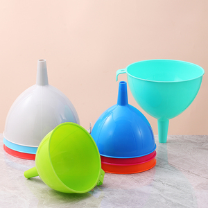 家用厨房塑料大号液体漏斗彩色多功能酒壶酱油分液油漏过滤酒吊子