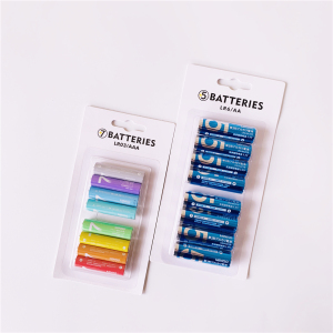 miniso名创优品7号彩虹碱性电池5号高性能持久电量鼠标电视空调