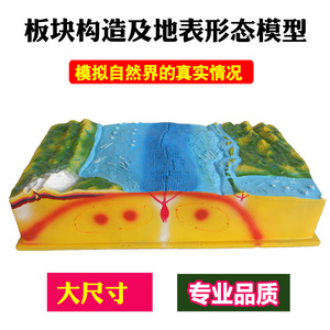 板块构造及地表形态模型j34019地质地壳运动模型初中地理教学仪器
