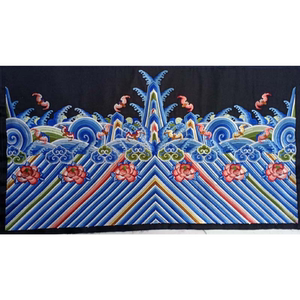 清朝官服裙摆海水江崖纹民族风刺绣绣片