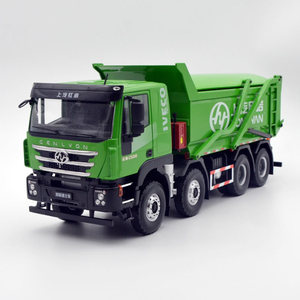 上汽红岩 1:24 iveco 杰狮智能前四后八渣土自卸车仿真重卡模型