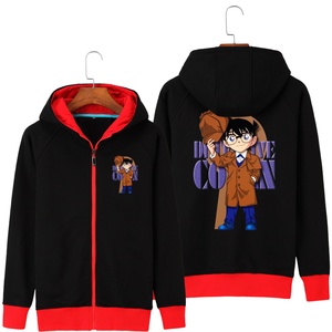 名侦探柯南动漫联名2020秋冬加绒卫衣男女工藤新一连帽情侣装衣服