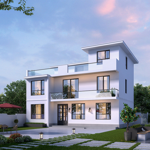 c7901三层网红现代简约风格农村别墅设计图纸乡村盖房小洋楼施工