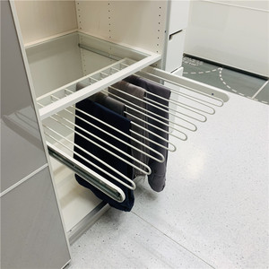 宜家国内代购康普蒙拉出式裤挂衣柜五金收纳架挂杆裤架